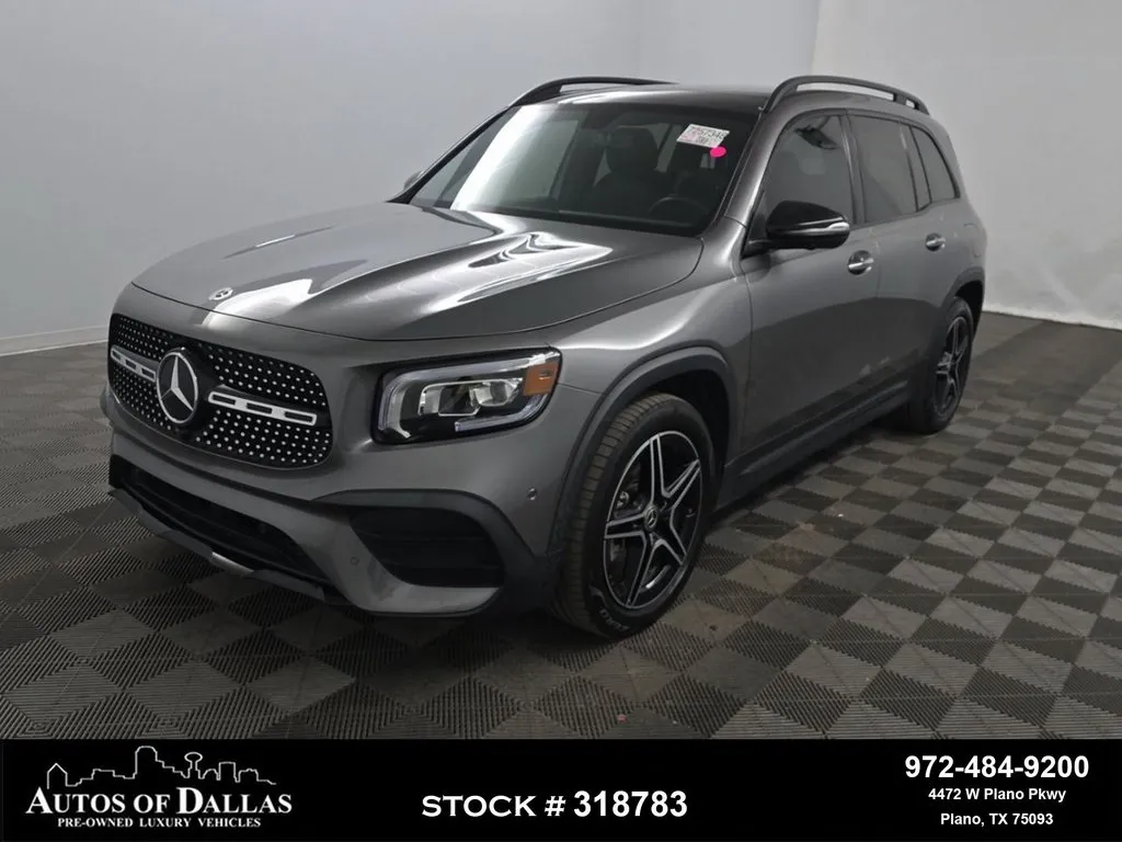 Gray 2023 Mercedes-Benz GLB 250 AMG NIGHT PKG,NAV,CAM,PANO,3RD ROW for sale in Plano, TX