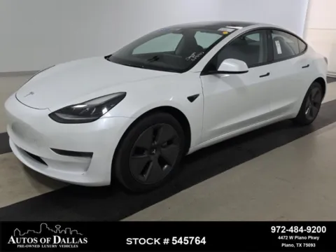 White 2023 Tesla Model 3 NAV,CAM,PANO,HTD STS,BLIND SPOT for sale in Plano, TX