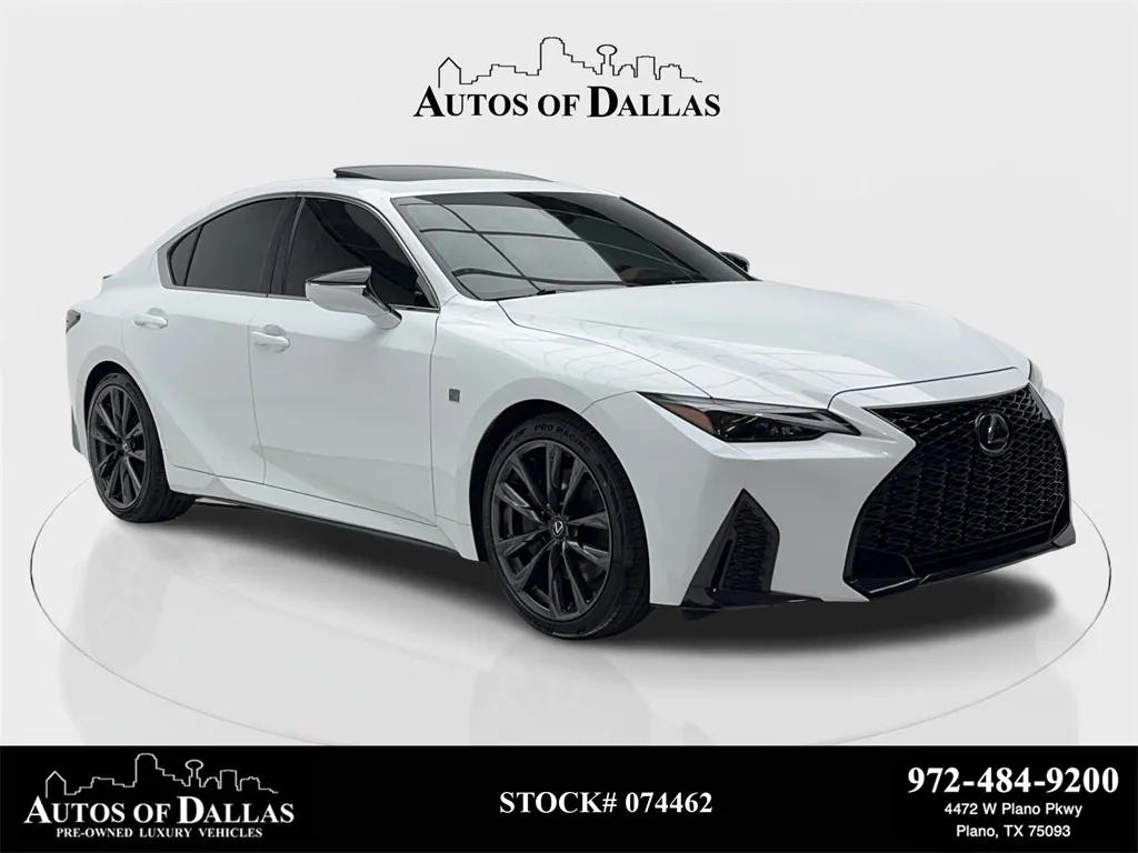2024 Lexus IS 350 F SPORT Design CAM,SUNROOF,CLMT STS,BLIND SPOT for sale in Plano, TX