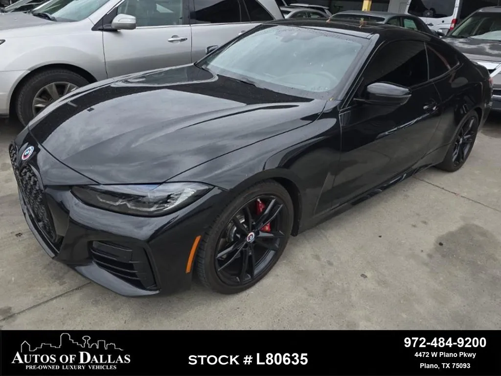 Black 2023 BMW 4 Series M440i NAV,CAM,SUNROOF,CLMT STS,HEADS UP,19" WLS for sale in Plano, TX