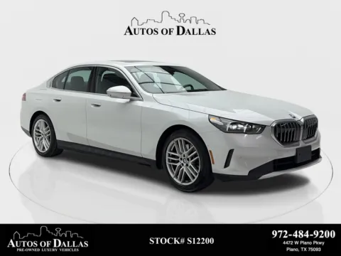 White 2024 BMW 5 Series 530i SPORT LINE,NAV,CAM,SUNROOF,HTD STS,HEADS UP for sale in Plano, TX