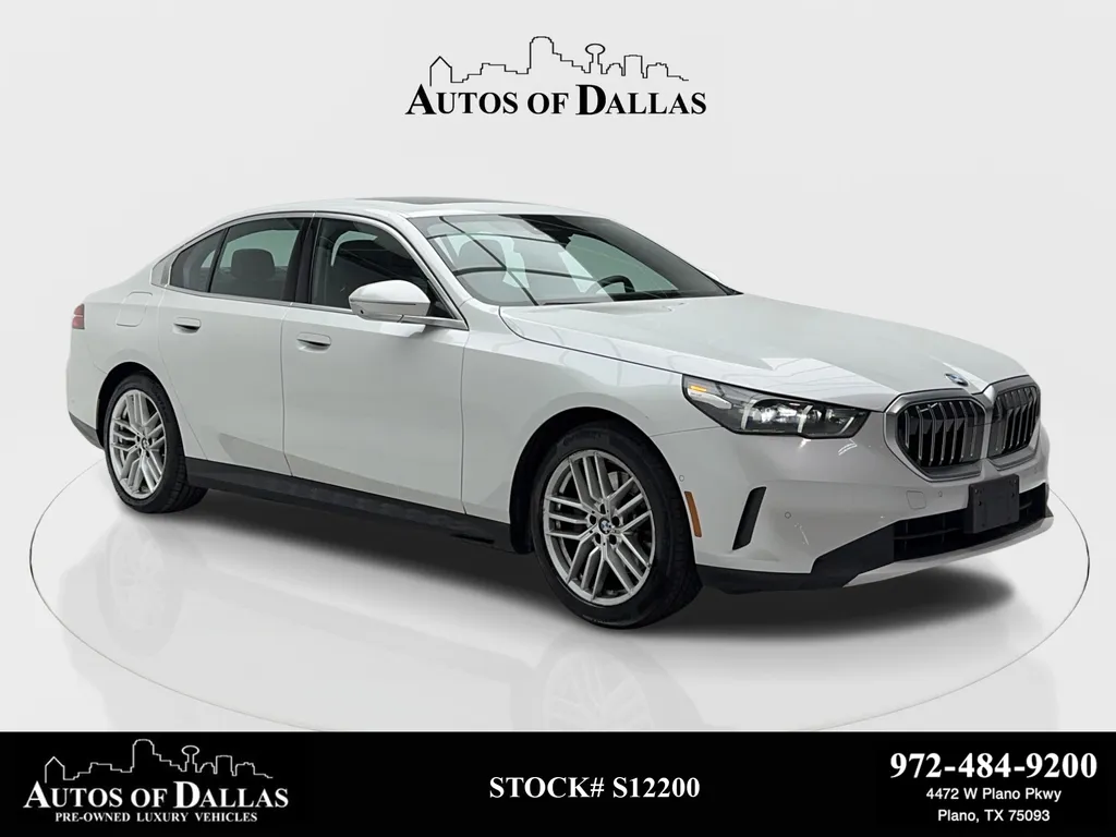 White 2024 BMW 5 Series 530i SPORT LINE,NAV,CAM,SUNROOF,HTD STS,HEADS UP for sale in Plano, TX