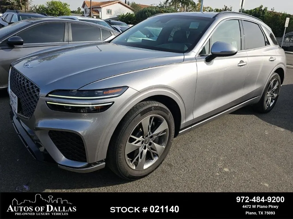 Silver 2022 Genesis GV70 3.5T Sport NAV,CAM,PANO,HTD STS,BLIND SPOT for sale in Plano, TX