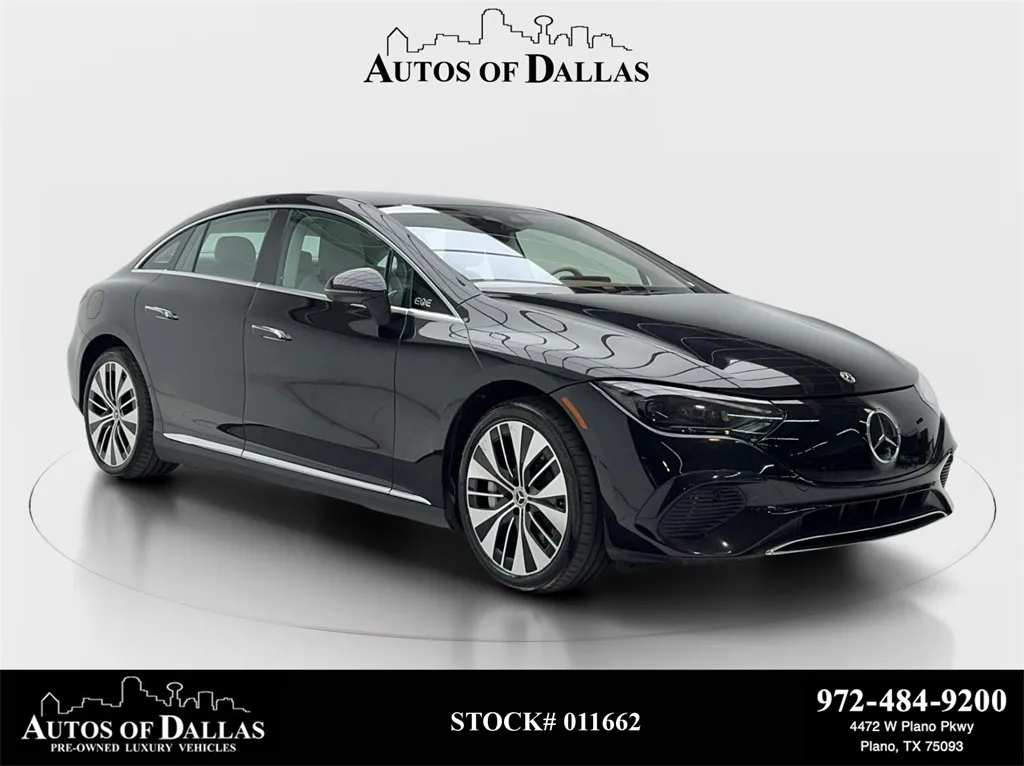 Black 2023 Mercedes-Benz EQE 500 Sedan NAV,CAM,PANO,CLMT STS,BLIND SPOT for sale in Plano, TX
