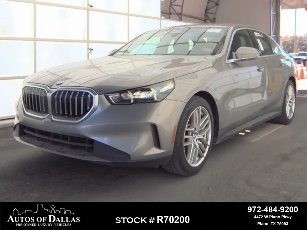 White 2024 BMW 5 Series 530i SPORT LINE,NAV,CAM,SUNROOF,HEADS UP for sale in Plano, TX
