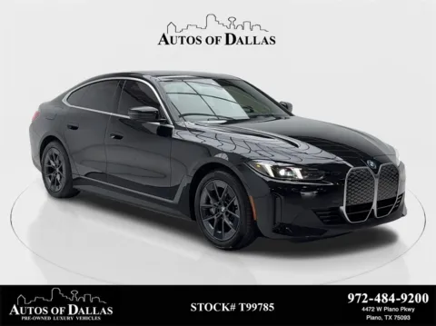 Black 2025 BMW i4 eDrive40 NAV,CAM,SUNROOF,HTD STS,BLIND SPOT,18" WL for sale in Plano, TX