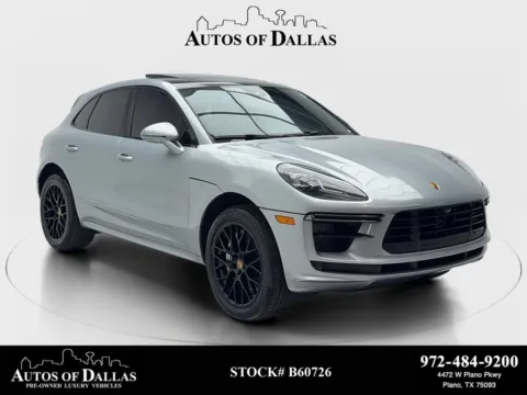 Silver 2021 Porsche Macan Turbo NAV,CAM,PANO,CLMT STS,20" WHLS for sale in Plano, TX