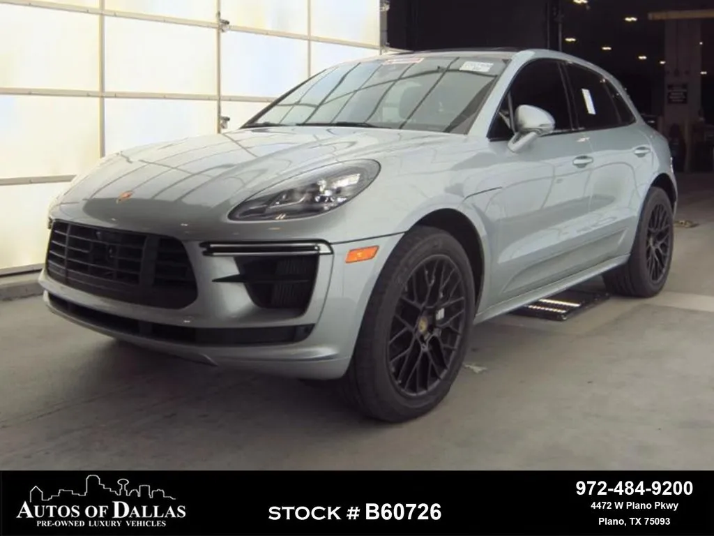 Silver 2021 Porsche Macan Turbo NAV,CAM,PANO,CLMT STS,20" WHLS for sale in Plano, TX