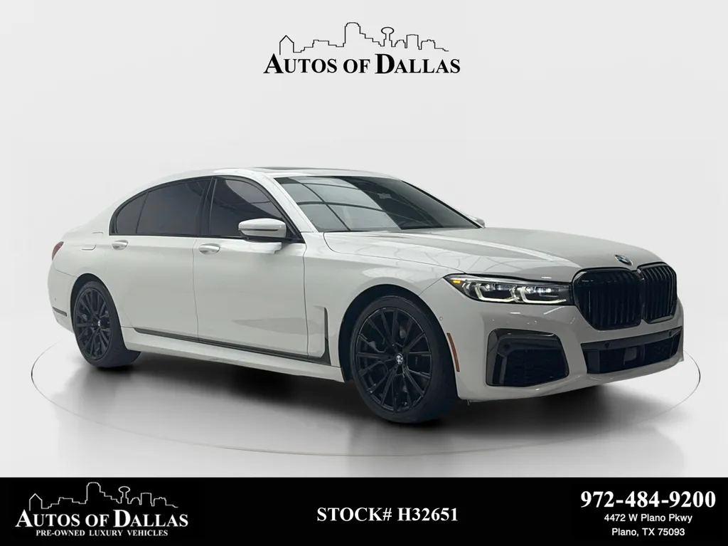 White 2022 BMW 7 Series 750i xDrive M SPORT,NAV,CAM,PANO,CLMT STS,20" M WL for sale in Plano, TX