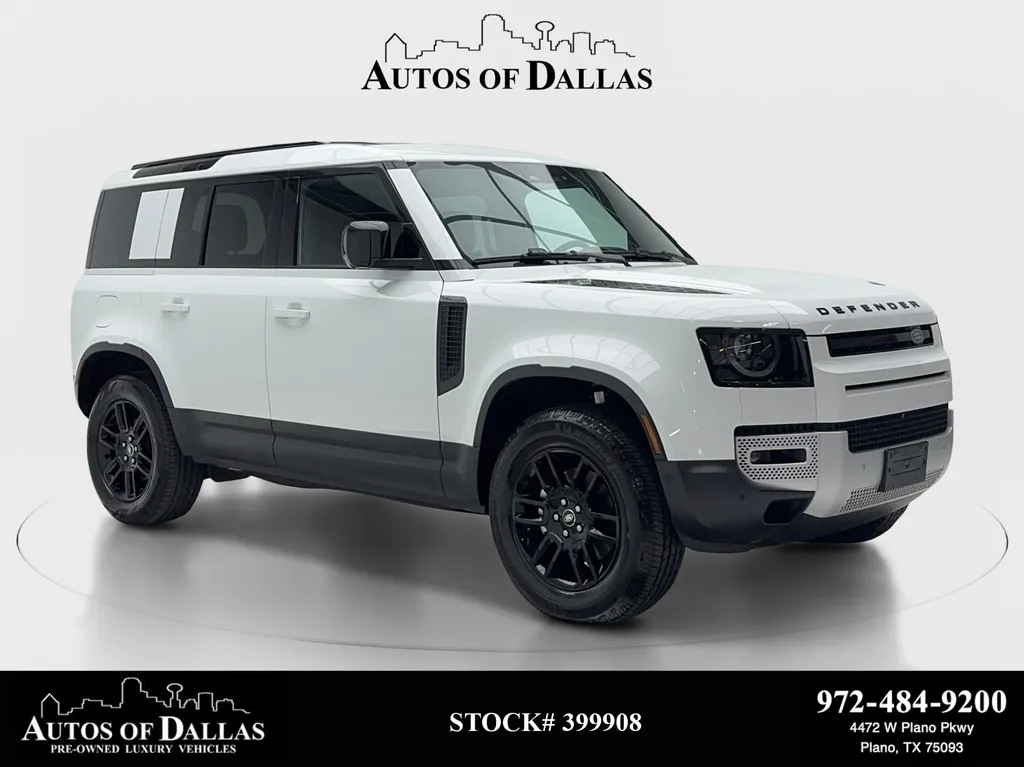 White 2025 Land Rover Defender 110 S NAV,CAM,PANO,HTD STS,BLIND SPOT,20" WLS for sale in Plano, TX
