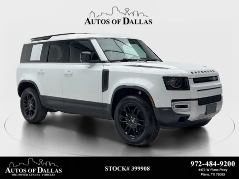 White 2025 Land Rover Defender 110 S NAV,CAM,PANO,HTD STS,BLIND SPOT,20" WLS for sale in Plano, TX