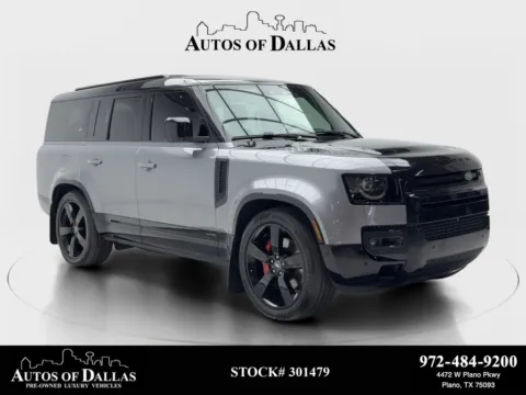 Gray 2024 Land Rover Defender 130 X NAV,CAM,PANO,CLMT STS,HEADS UP,3RD ROW for sale in Plano, TX