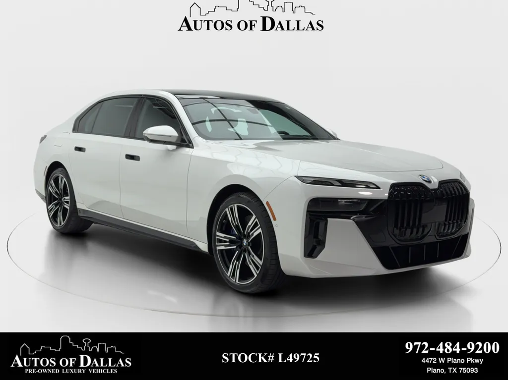 White 2023 BMW 7 Series 760i xDrive M SPORT,NAV,CAM,PANO,HEADS UP for sale in Plano, TX