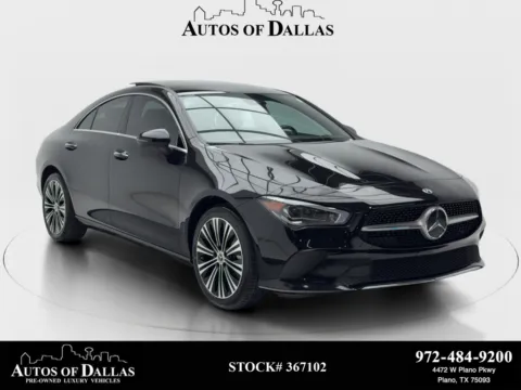 Black 2023 Mercedes-Benz CLA 250 NAV,CAM,PANO,HTD STS,BLIND SPOT,18" WLS for sale in Plano, TX