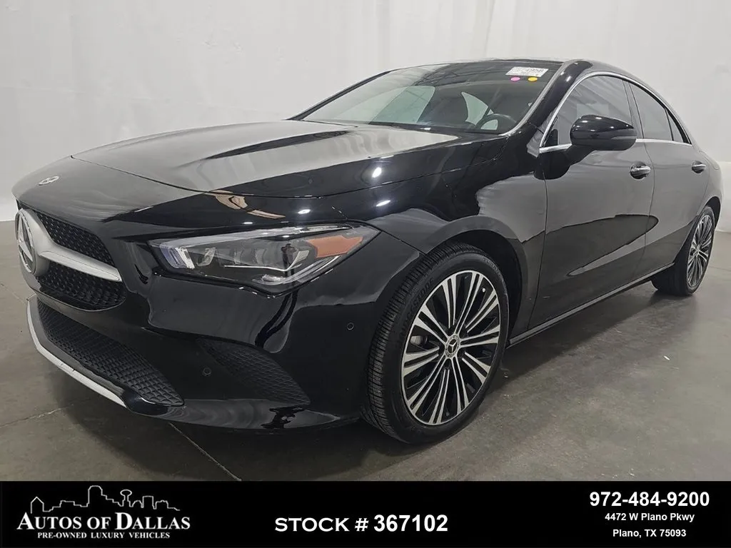 Black 2023 Mercedes-Benz CLA 250 NAV,CAM,PANO,HTD STS,BLIND SPOT,18" WLS for sale in Plano, TX