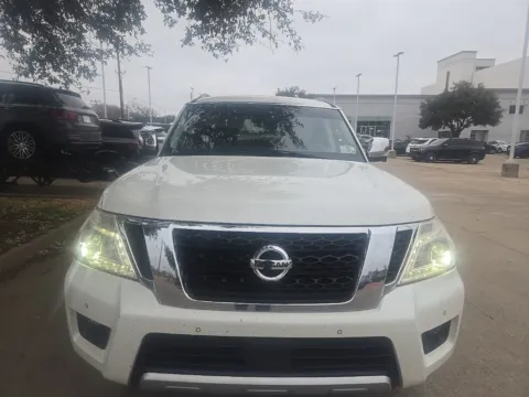 White 2017 Nissan Armada Platinum for sale in Plano, TX
