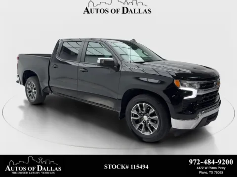 Black 2025 Chevrolet Silverado 1500 LT NAV,CAM,HTD STS,BLIND SPOT for sale in Plano, TX
