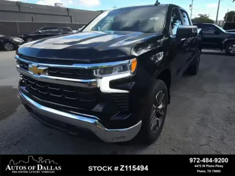 Black 2025 Chevrolet Silverado 1500 LT NAV,CAM,HTD STS,BLIND SPOT for sale in Plano, TX