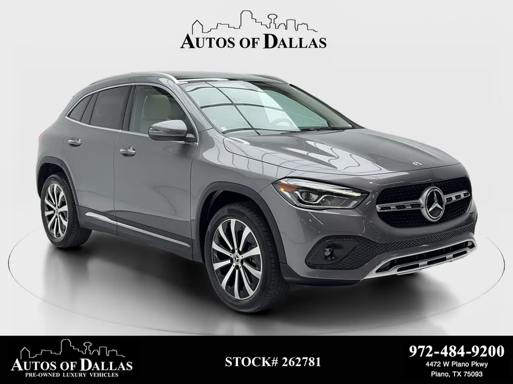 Gray 2021 Mercedes-Benz GLA 250 NAV,CAM,PANO,BLIND SPOT,18" WLS for sale in Plano, TX