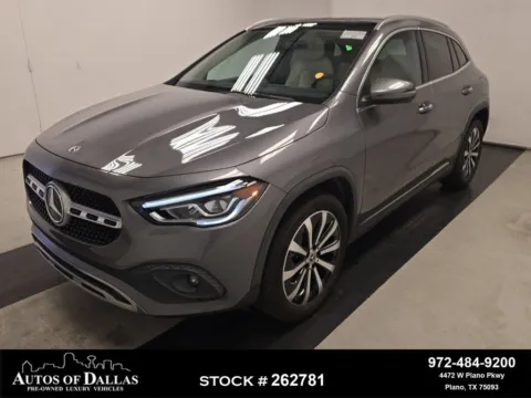 Gray 2021 Mercedes-Benz GLA 250 NAV,CAM,PANO,BLIND SPOT,18" WLS for sale in Plano, TX