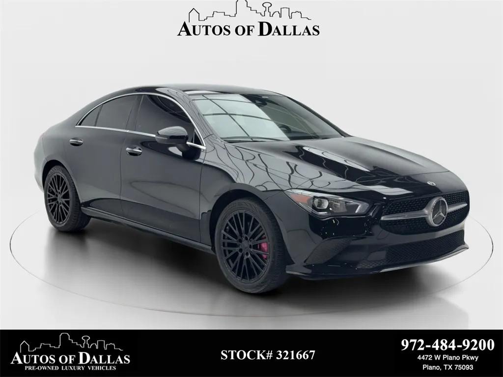 Black 2022 Mercedes-Benz CLA 250 NAV,CAM,PANO,HTD STS,BLIND SPOT for sale in Plano, TX