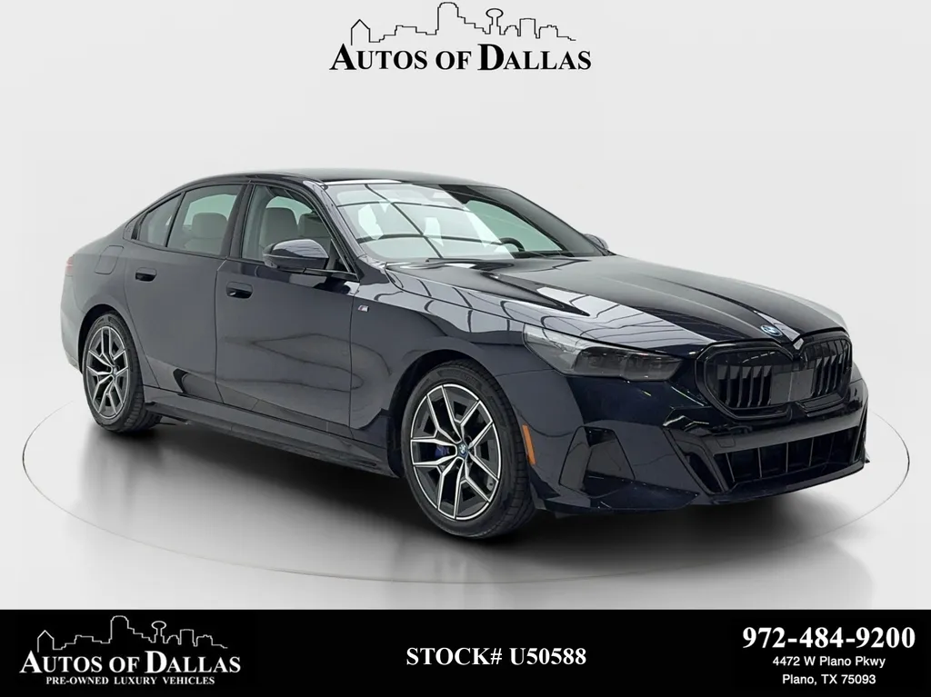 Black 2025 BMW i5 eDrive40 M SPORT,NAV,CAM,SUNROF,HTD STS,BLIND SPOT for sale in Plano, TX