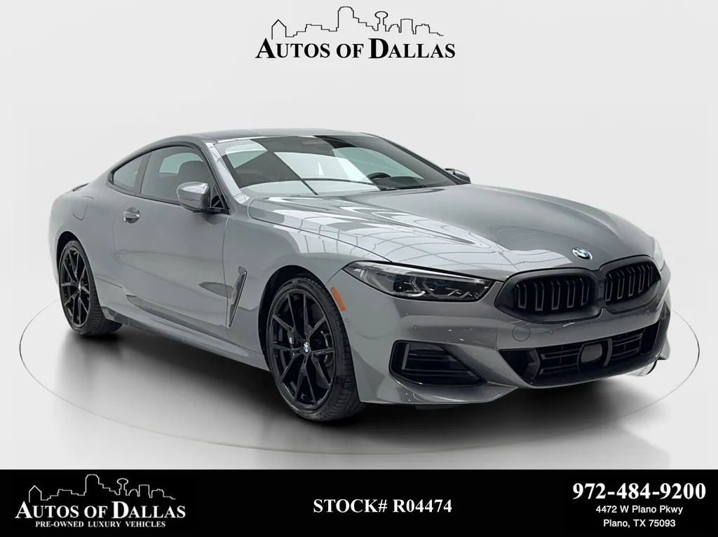 Gray 2024 BMW 8 Series 840i M SPORT,NAV,CAM,CLMT STS,BLIND SPOT for sale in Plano, TX