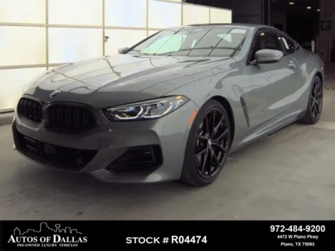 Gray 2024 BMW 8 Series 840i M SPORT,NAV,CAM,CLMT STS,BLIND SPOT for sale in Plano, TX