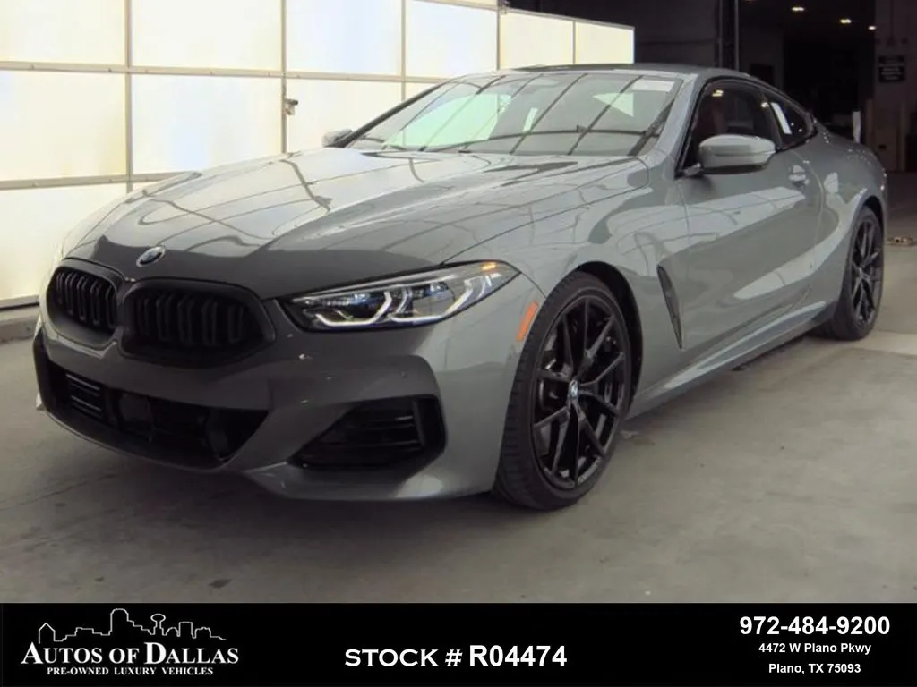 Gray 2024 BMW 8 Series 840i M SPORT,NAV,CAM,CLMT STS,BLIND SPOT for sale in Plano, TX