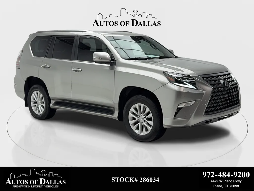 Silver 2021 Lexus GX 460 NAV,CAM,SUNROOF,CLMT STS,BLIND SPOT,3RD ROW for sale in Plano, TX