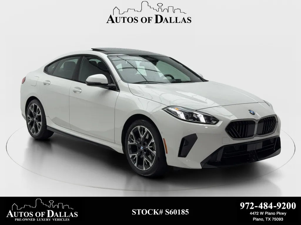 White 2025 BMW 2 Series 228 xDrive Gran Coupe NAV,CAM,PANO,HTD STS,BLIND S for sale in Plano, TX