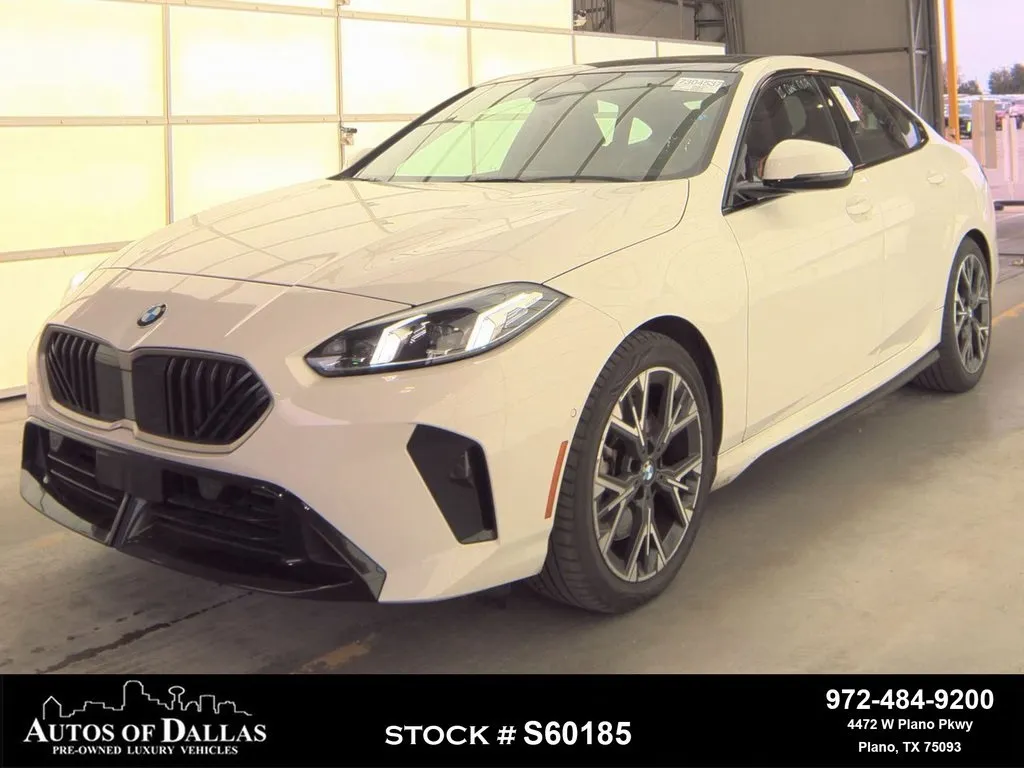 White 2025 BMW 2 Series 228 xDrive Gran Coupe NAV,CAM,PANO,HTD STS,BLIND S for sale in Plano, TX