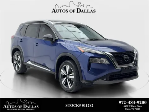 Blue 2021 Nissan Rogue SL for sale in Plano, TX