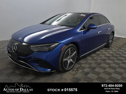 Blue 2023 Mercedes-Benz EQE 350+ Sedan AMG SPORT,NAV,CAM,PANO,CLMT STS,BLIND S for sale in Plano, TX