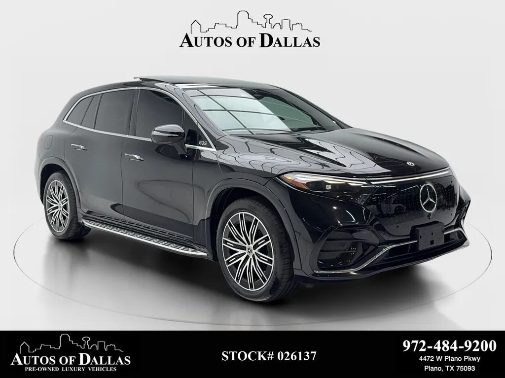 Black 2023 Mercedes-Benz EQS 580 NAV,CAM,PANO,CLMT STS,BLIND SPOT,21" WLS for sale in Plano, TX