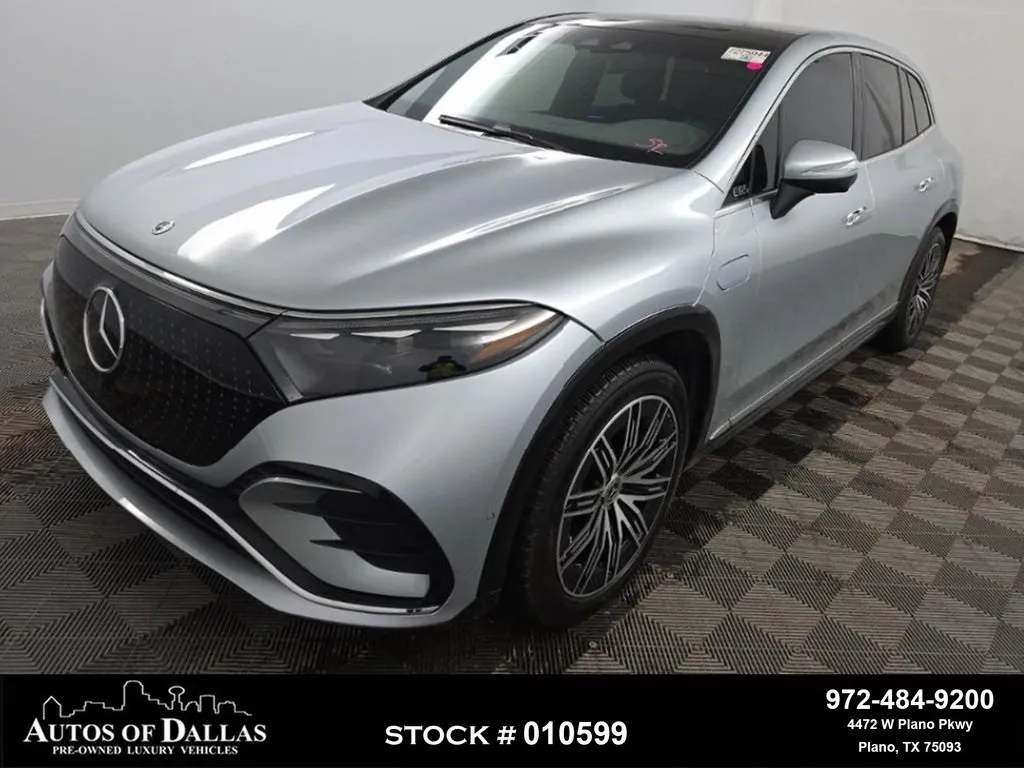 Silver 2023 Mercedes-Benz EQS 580 NAV,CAM,PANO,CLMT STS,BLIND SPOT,21" WLS for sale in Plano, TX