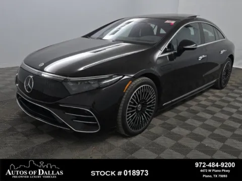 Black 2022 Mercedes-Benz EQS 580 AMG LINE,4-CLMT STS,MASSAGE STS,21" AMG WLS for sale in Plano, TX