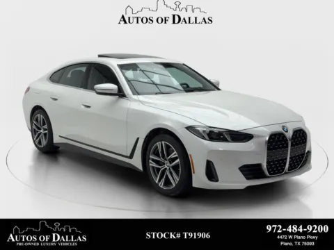 White 2025 BMW 4 Series 430i Gran Coupe SPORT LINE,NAV,CAM,SUNROOF,HEADS U for sale in Plano, TX