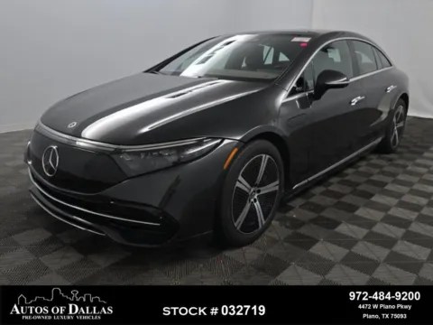 Black 2023 Mercedes-Benz EQS 450 NAV,CAM,PANO,CLMT STS,BLIND SPOT,20" WLS for sale in Plano, TX