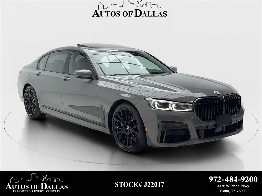 2022 BMW 7 Series 740i M SPORT,NAV,CAM,PANO,CLMT STS,20" M WLS