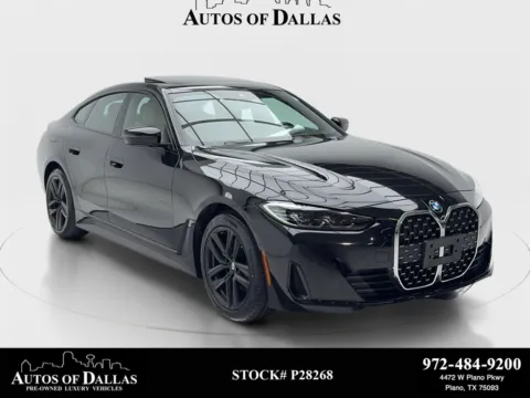 Black 2023 BMW 4 Series 430i Gran Coupe SPORT LINE,NAV,CAM,SUNROOF,BLIND S for sale in Plano, TX
