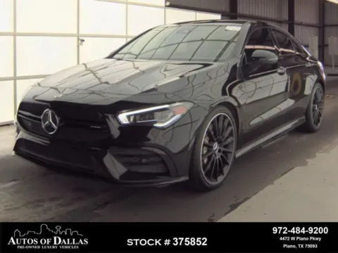 Black 2023 Mercedes-Benz CLA 35 AMG NIGHT PKG,NAV,CAM,PANO,BLIND SPOT for sale in Plano, TX