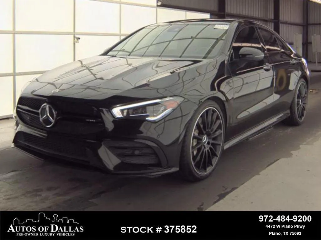 Black 2023 Mercedes-Benz CLA 35 AMG NIGHT PKG,NAV,CAM,PANO,BLIND SPOT for sale in Plano, TX