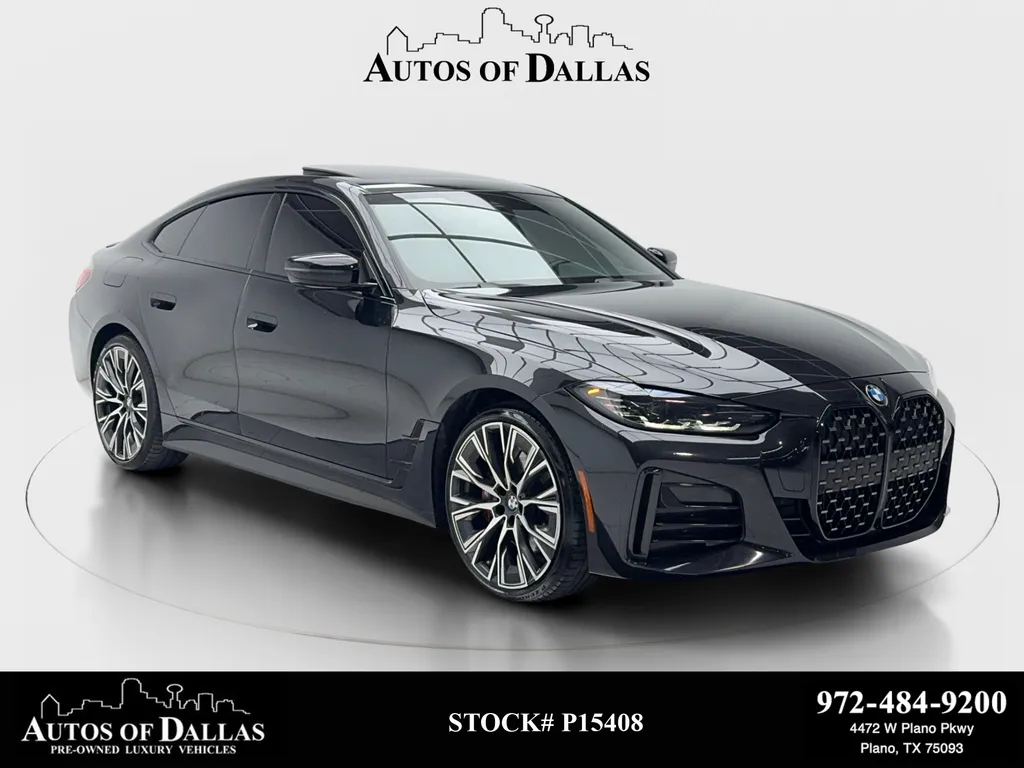 Black 2023 BMW 4 Series 430i Gran Coupe M SPORT,NAV,CAM,SUNROOF,20" M WLS for sale in Plano, TX