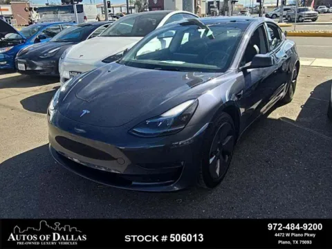 Blue 2023 Tesla Model 3 NAV,CAM,PANO,HTD STS,BLIND SPOT,18" WLS for sale in Plano, TX