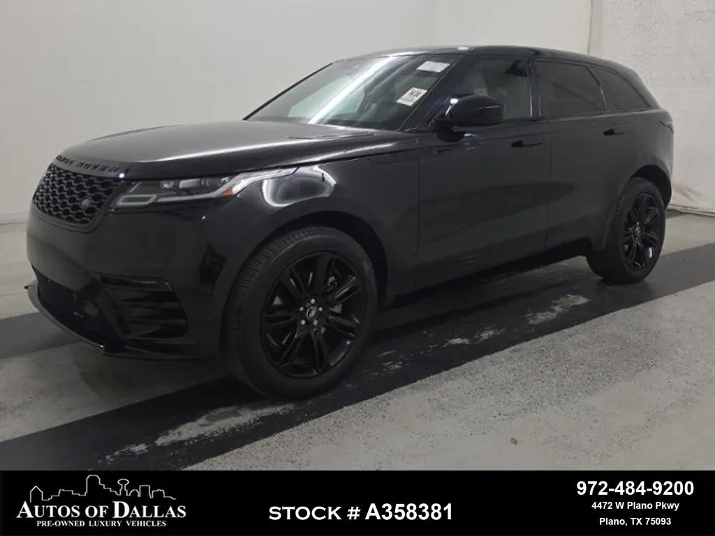 Black 2023 Land Rover Range Rover Velar R-Dynamic S NAV,CAM,PANO,HTD STS,BLIND SPOT for sale in Plano, TX