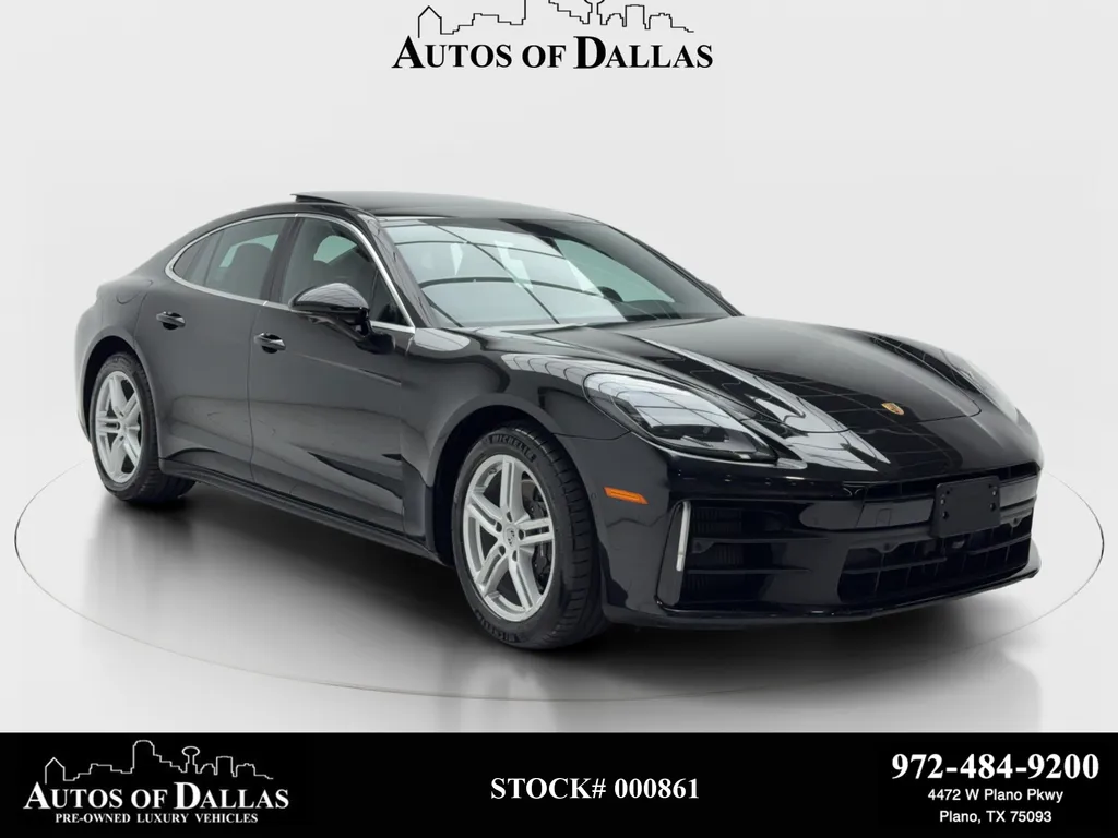 Black 2025 Porsche Panamera NAV,CAM,PANO,CLMT STS,BLIND SPOT,19" WLS for sale in Plano, TX