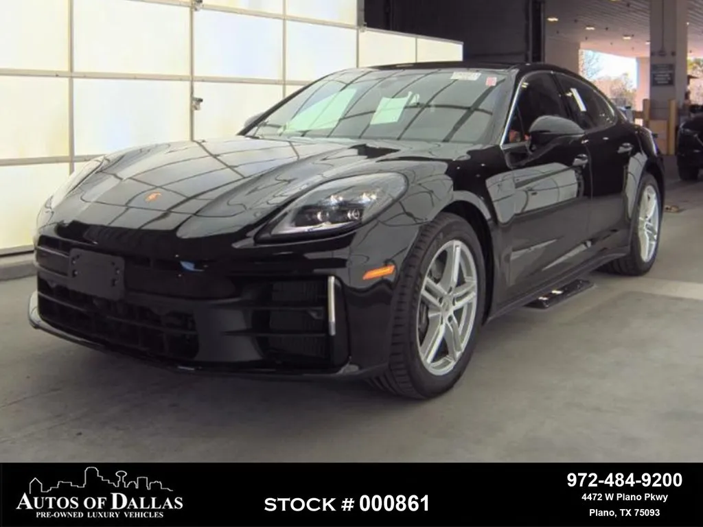 Black 2025 Porsche Panamera NAV,CAM,PANO,CLMT STS,BLIND SPOT,19" WLS for sale in Plano, TX
