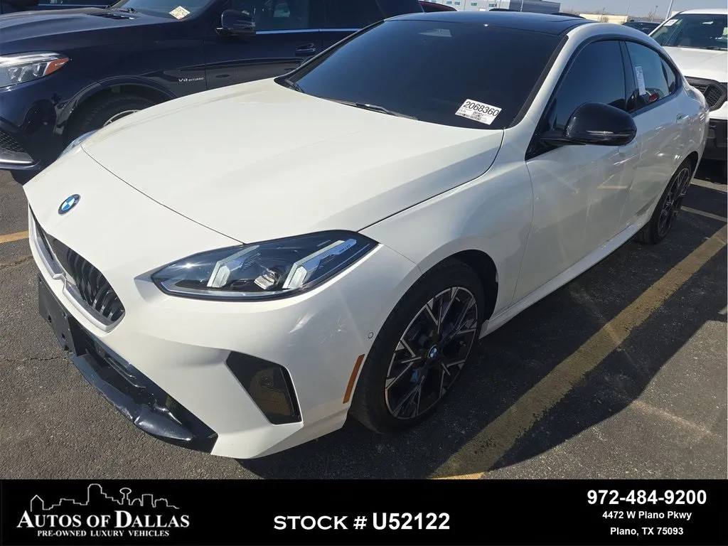 White 2026 BMW 2 Series 228 Gran Coupe SPORT LINE,NAV,CAM,PANO,BLIND SPOT for sale in Plano, TX