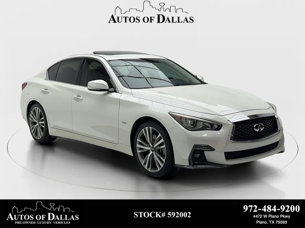 White 2018 INFINITI Q50 Sport for sale in Plano, TX